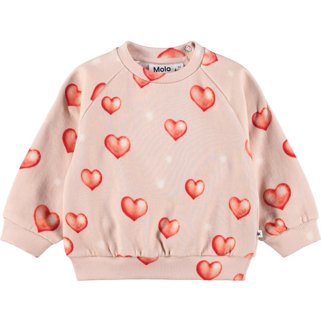 Molo Airbrush Hearts Disc Sweatshirt