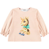 Molo Blush Giraffe Elina T-shirt Long Sleeves