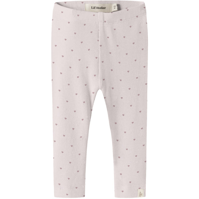 Lil'Atelier Hushed Violet Heart Nbfgago Slim Leggings Lil Noos