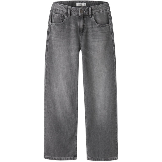 Name It Medium Grey Denim Nkfrose Wide Jeans 5529-Be Noos
