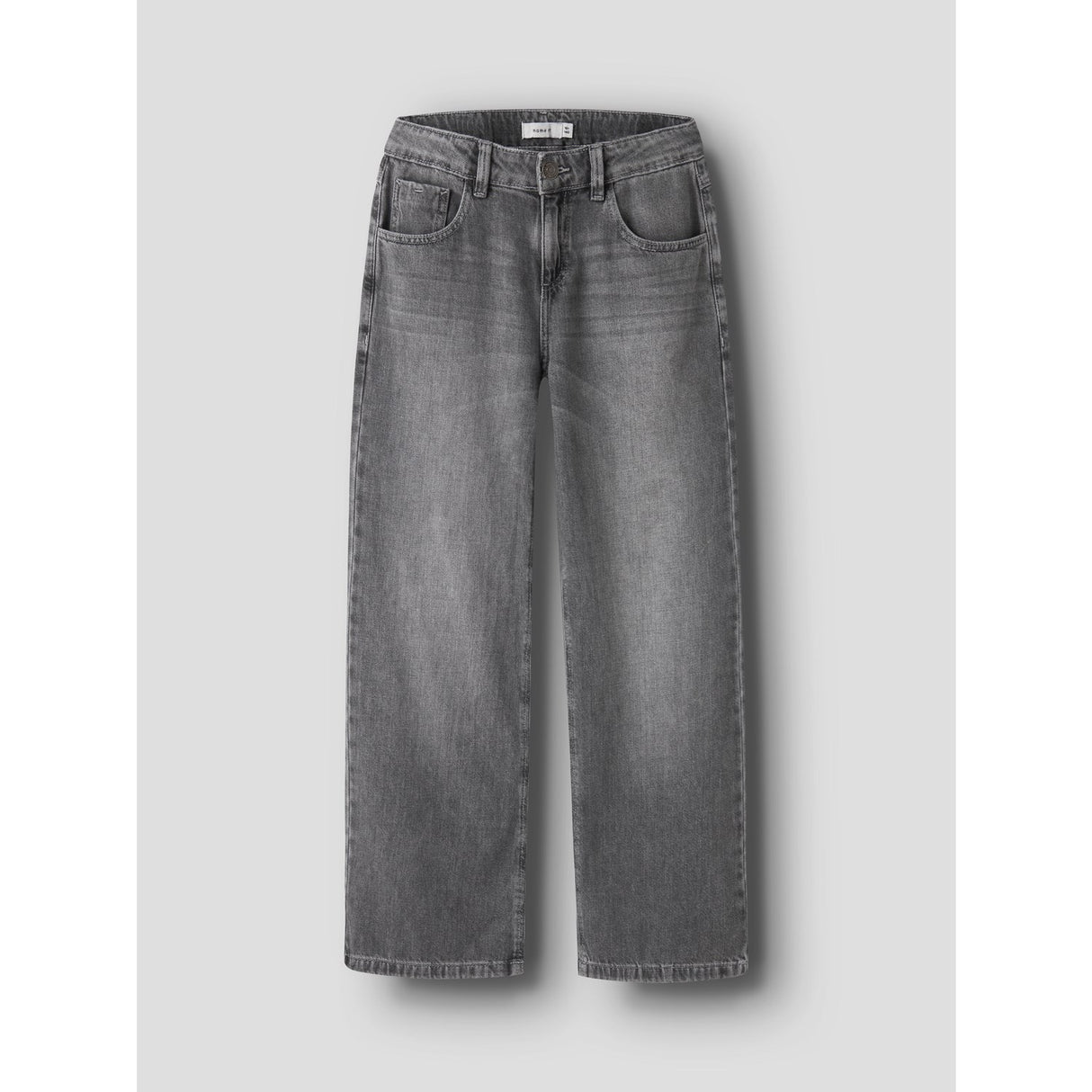 Name It Medium Grey Denim Nkfrose Wide Jeans 5529-Be Noos