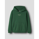 Name It Verdant Green W. Jet Stream Print Nkmbrody Ls Nreg Sweat Wh Bru Noos