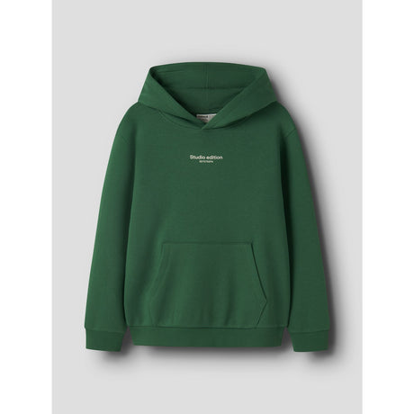 Name It Verdant Green W. Jet Stream Print Nkmbrody Ls Nreg Sweat Wh Bru Noos