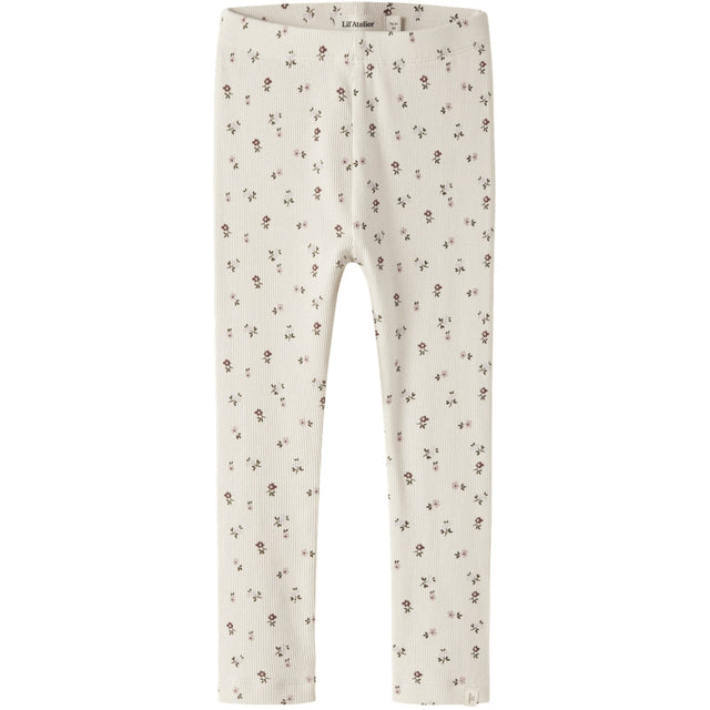 Lil'Atelier Turtledove Floral Nmfgago Slim Leggings Lil Noos