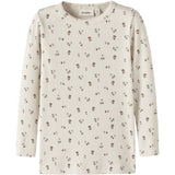 Lil'Atelier Turtledove Floral Nmfgago Ls Slim Top Lil Noos
