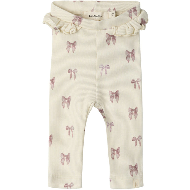 Lil'Atelier Turtledove Bow Nbfgavo Efi Slim Leggings Lil Noos