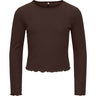 kids ONLY Coffee Bean Kognella L/S O-Neck Top Jrs Noos