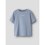 Name It Ashley Blue W. Jet Stream Print Nkmbrody Ss Nreg Top Noos