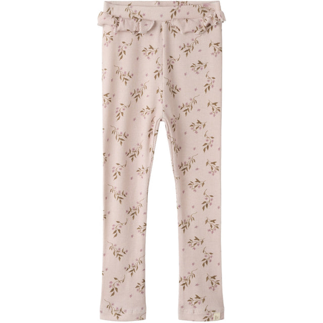 Lil'Atelier Hushed Violet Flowers Nmfgavo Efi Slim Leggings Lil Noos