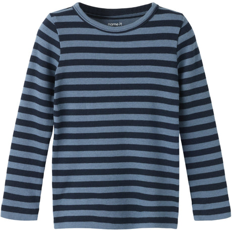 Name It Dark Sapphire Blue Mirage Nmnbanio Ls Xsl Top Noos