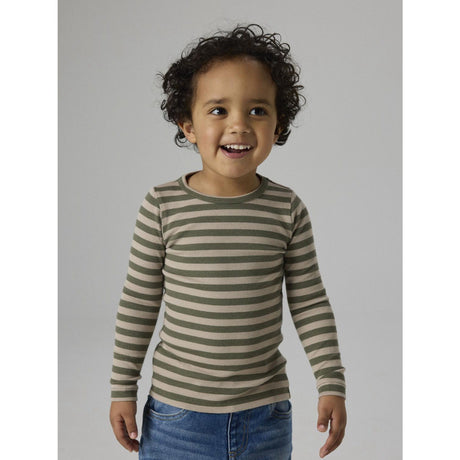 Name It Dusty Olive Pure Cashmere Nmnbanio Ls Xsl Top Noos