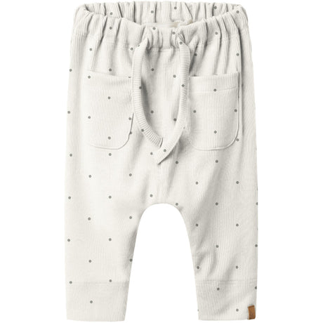 Lil'Atelier Coconut Milk Sleet Dot Nbmgago Kem Loose Bukser Lil Noos