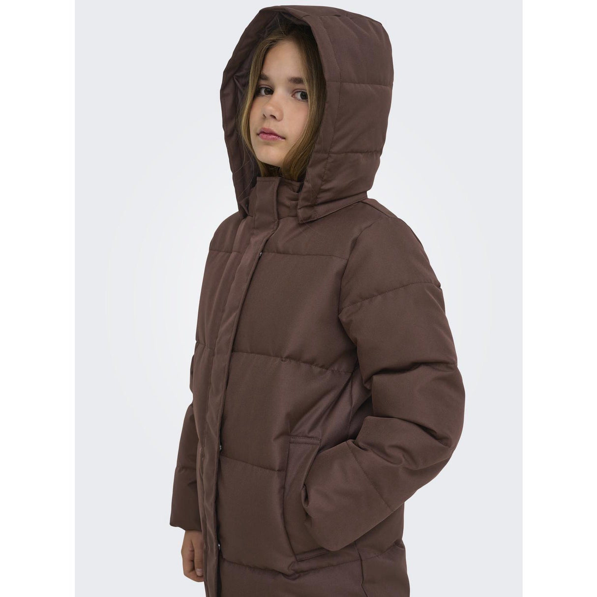 kids ONLY Chestnut Kogirene Life Puffer Frakke Otw Noos