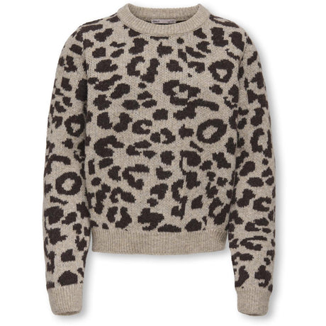 kids ONLY Savannah Tan Bracken/Speckles Kogdora Life Leo L/S O-Neck Knt