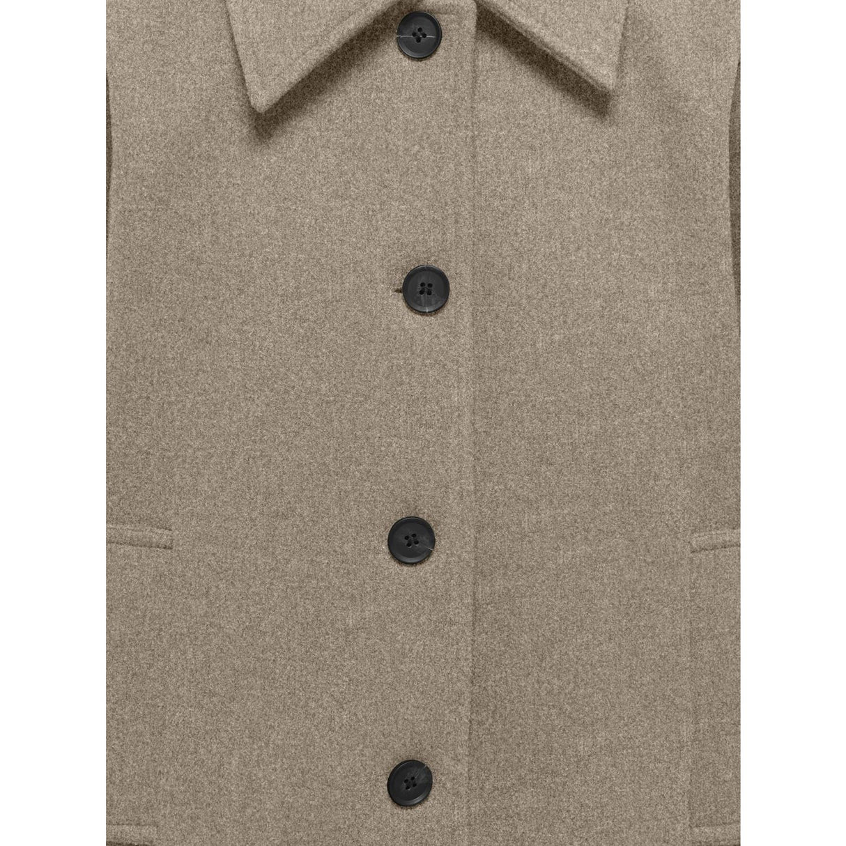 kids ONLY Taupe Gray Melange Kogadina Life Kort Jakke Vd Otw