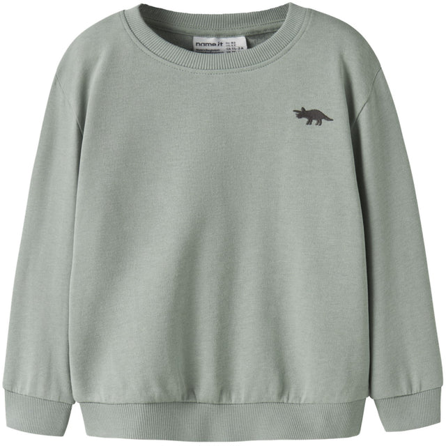 Name It Green Milieu Dino Nmmvallen Ls Nreg Sweat Unb