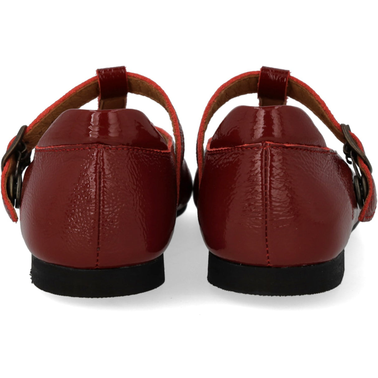 Angulus Cranberry T-Bar Ballerina Med Cut-Out Hjerte