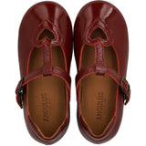 Angulus Cranberry T-Bar Ballerina Med Cut-Out Hjerte