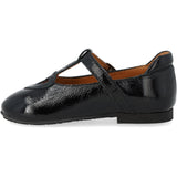 Angulus Black T-Bar Ballerina Med Cut-Out Hjerte