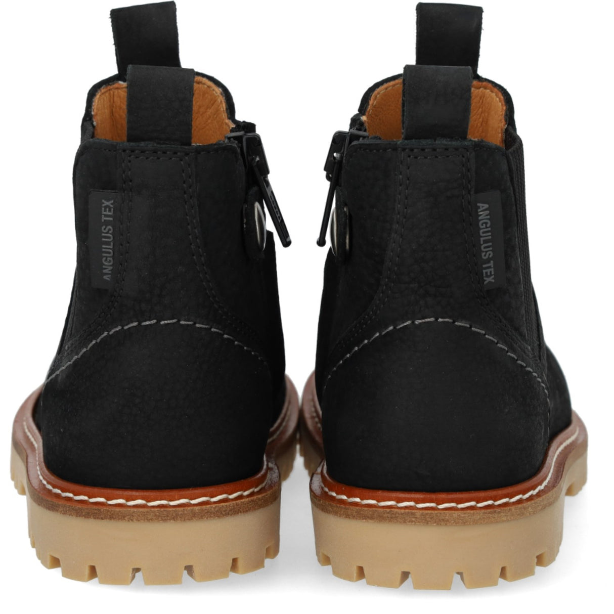 Angulus Black/Black Chunky Chelsea Støvle