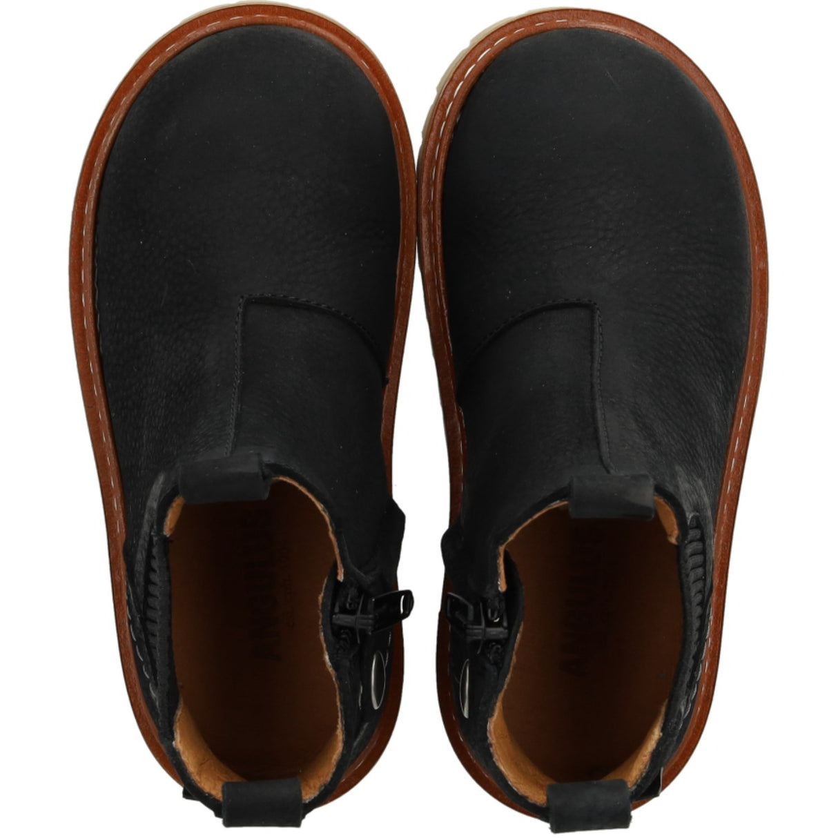 Angulus Black/Black Chunky Chelsea Støvle
