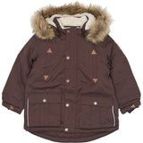 Mikk-Line Coffee Bean Twill Nylon Boy Parca