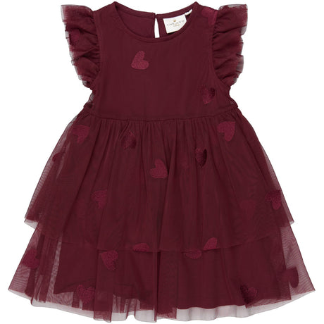 THE NEW Siblings Burgundy Emb Tn Tnstvonda S_L Mesh Kjole