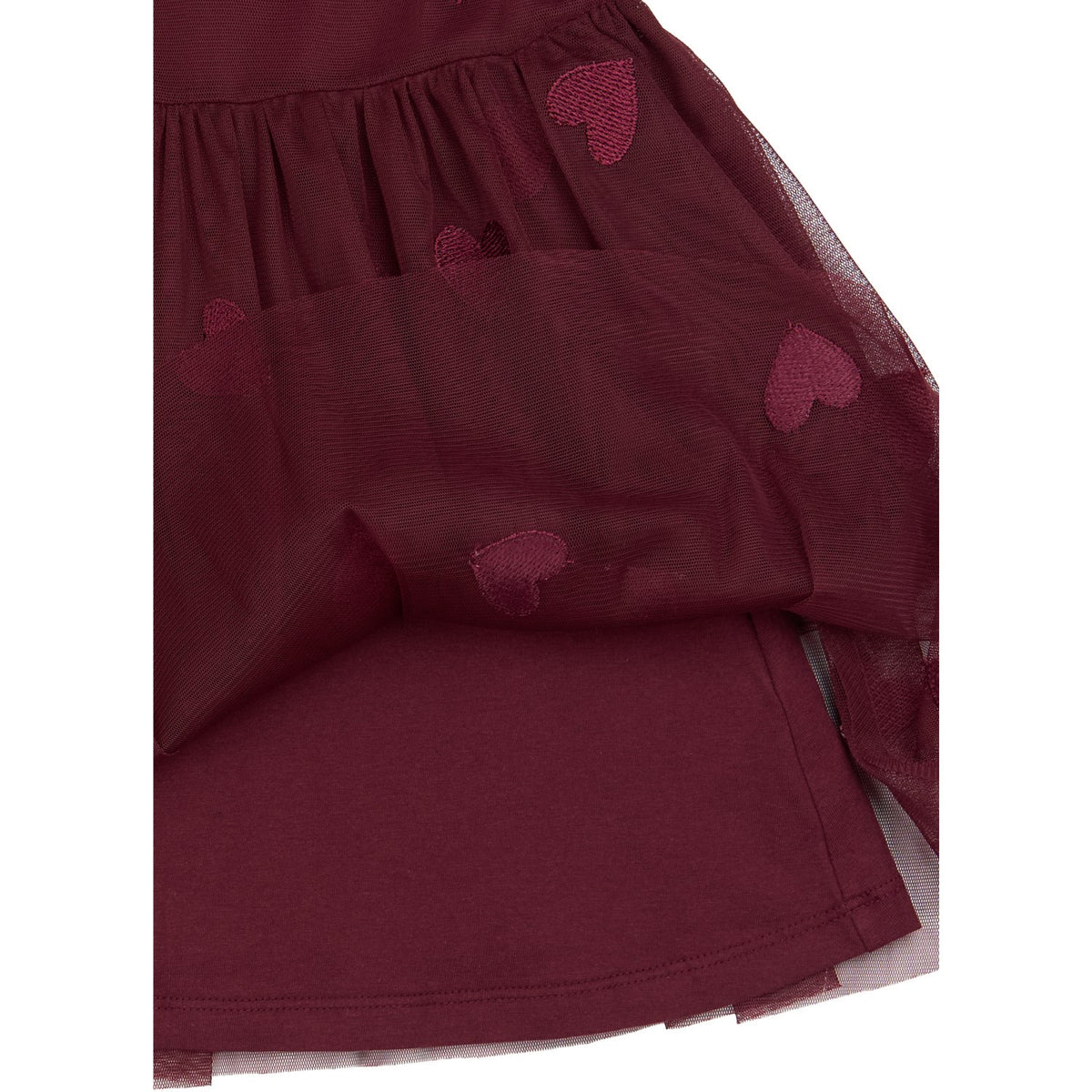 THE NEW Siblings Burgundy Emb Tn Tnstvonda S_L Mesh Kjole