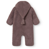 Mini A Ture Peppercorn Plum Matadel Teddyfleece Jumpsuit. Grs