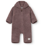 Mini A Ture Peppercorn Plum Matadel Teddyfleece Jumpsuit. Grs