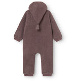 Mini A Ture Peppercorn Plum Matadel Teddyfleece Jumpsuit. Grs