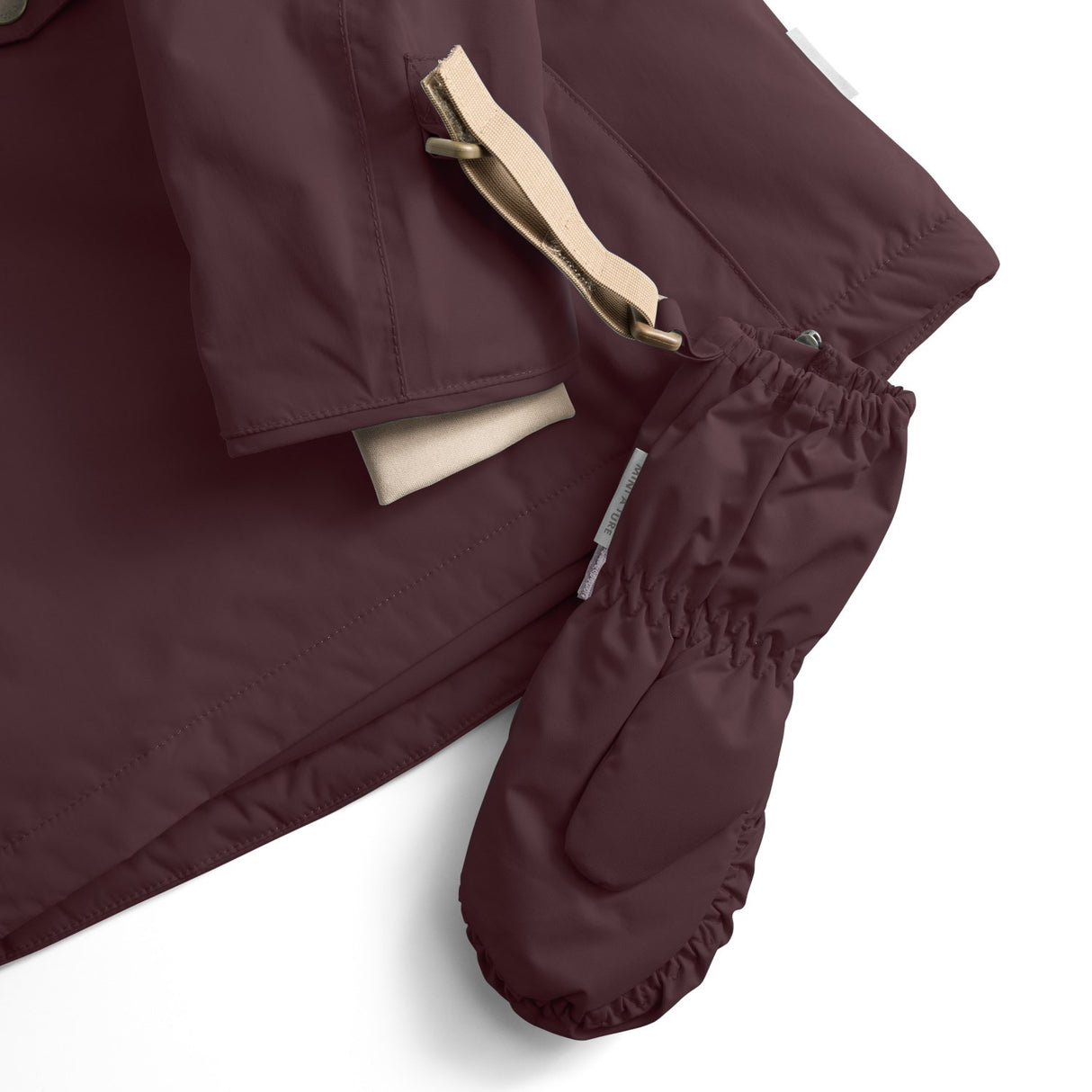 Mini A Ture Fudge Aubergine Matcesar Fleece Lined Vanter