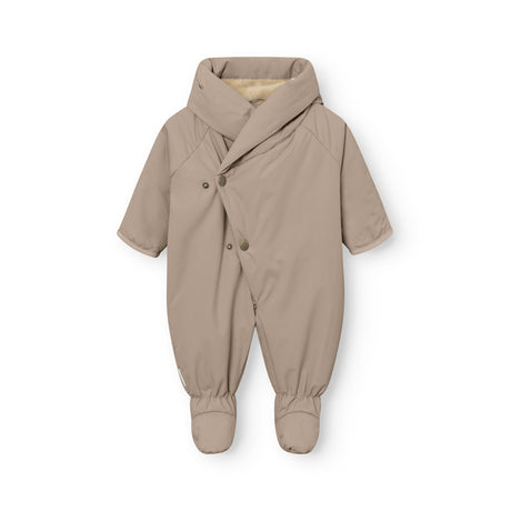 Mini A Ture Grey Brown Matfianna Fleece Lined Winter Pramsuit. Grs