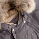 Mini A Ture Plum Kitten Matwisti Fleece Lined Flyverdragt Fur. Grs