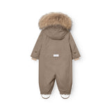 Mini A Ture Grey Brown Matwisti Fleece Lined Flyverdragt Fur. Grs