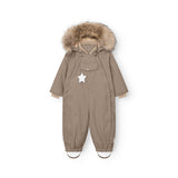 Mini A Ture Grey Brown Matwisti Fleece Lined Flyverdragt Fur. Grs
