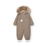 Mini A Ture Grey Brown Matwisti Fleece Lined Flyverdragt Fur. Grs