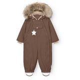 Mini A Ture Chestnut Brown Matwisti Fleece Lined Flyverdragt Fur. Grs