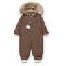 Mini A Ture Chestnut Brown Matwisti Fleece Lined Flyverdragt Fur. Grs