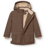 Mini A Ture Chestnut Brown Matkastorio Fleece Lined Winter Jacket. Grs
