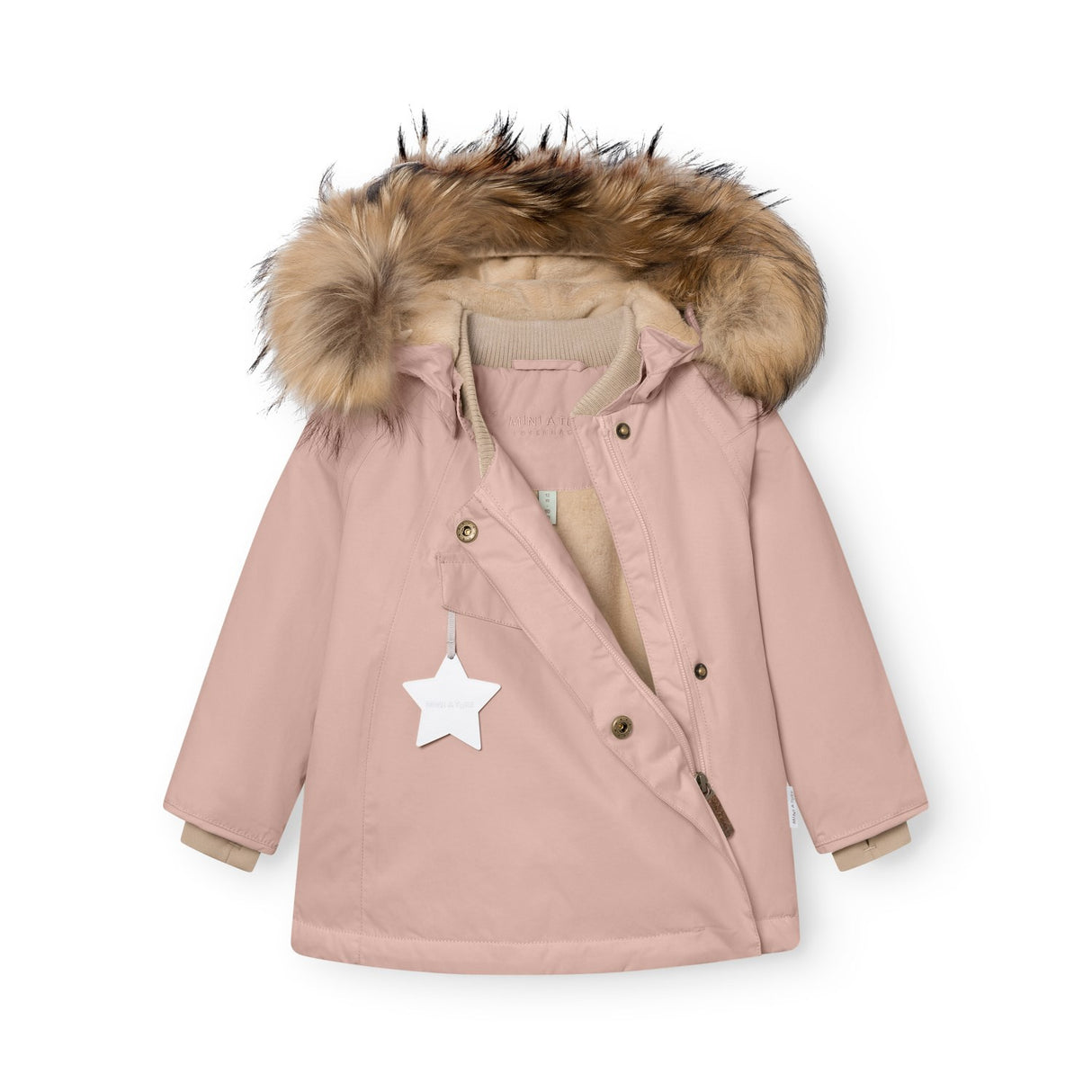 Mini A Ture Adobe Rose Matwang Fleece Lined Winter Jakke Fur. Grs