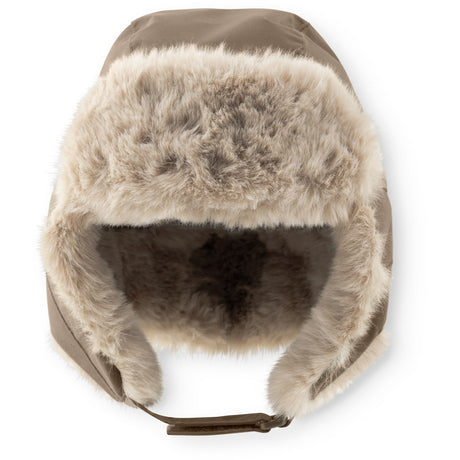 Mini A Ture Grey Brown Matcrister Bamse Lined Winter Hætte