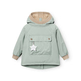 Mini A Ture Slate Gray Matbabywen Fleece Lined Winter Anorak. Grs