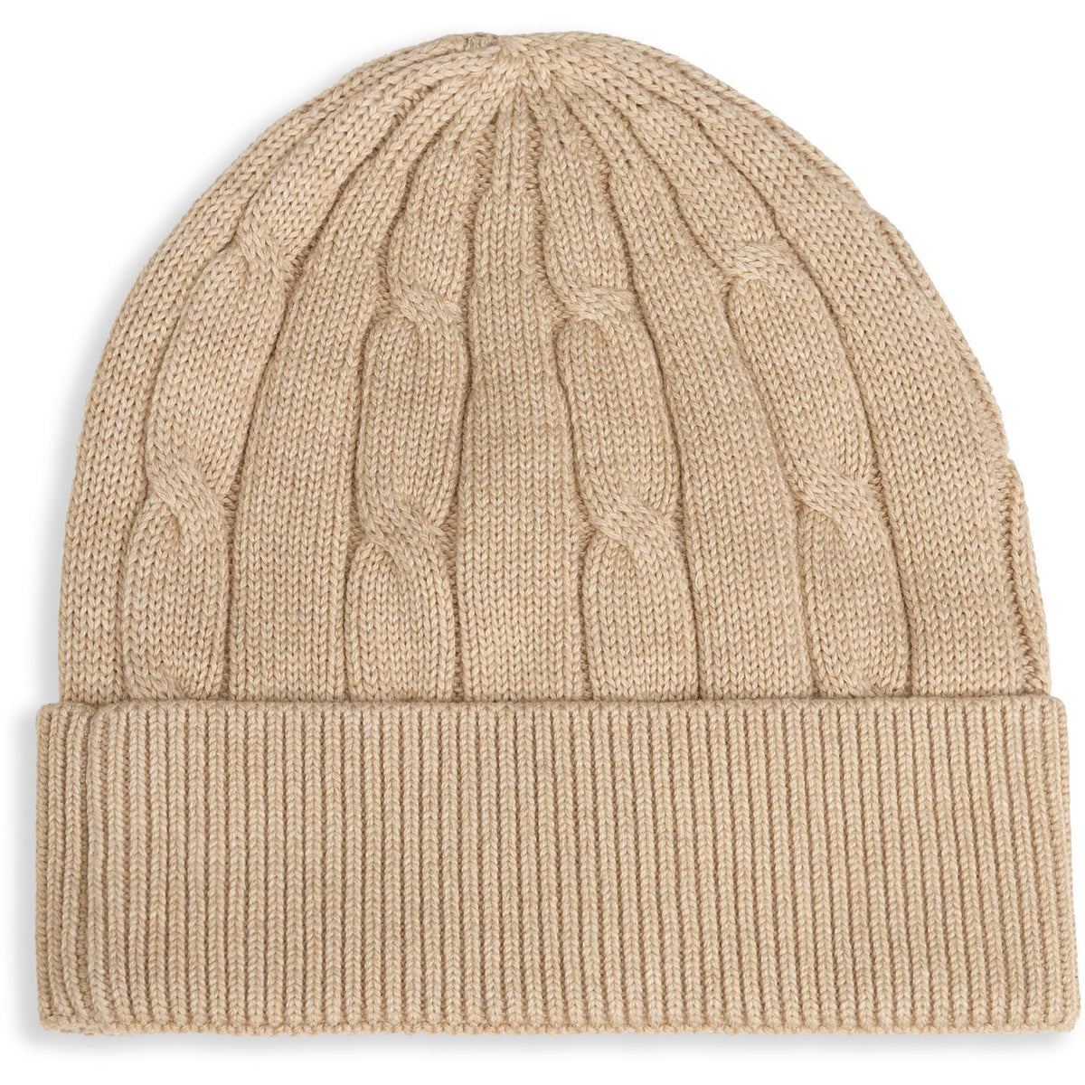 Tommy Hilfiger Gentle Gold Heather-Beige Essential Cable Beanie