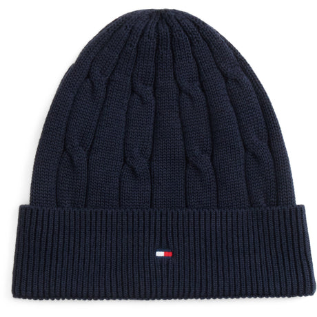 Tommy Hilfiger Dark Blue-Blue Essential Cable Beanie