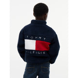 Tommy Hilfiger Dark Blue-Blue Flag Full Zip Sweatshirt