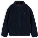 Tommy Hilfiger Dark Blue-Blue Flag Full Zip Sweatshirt