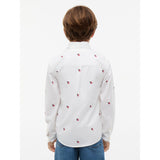 Tommy Hilfiger White-White Oxford Graphic Skjorte