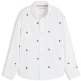 Tommy Hilfiger White-White Oxford Graphic Skjorte