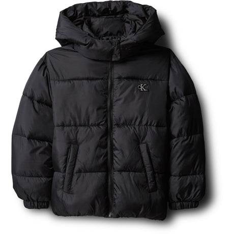 Calvin Klein Pvh Black-Black Minime Ck Kort Hd Puffer Jakke